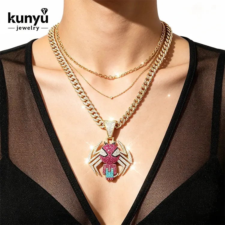 Bling จี้ฮิปฮอปสร้อยคอ